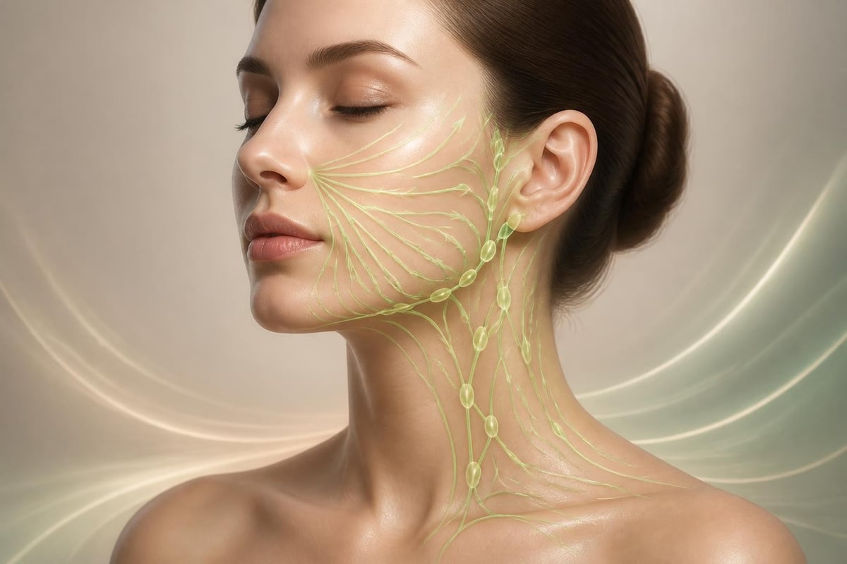 Lymphfluss im Gesicht