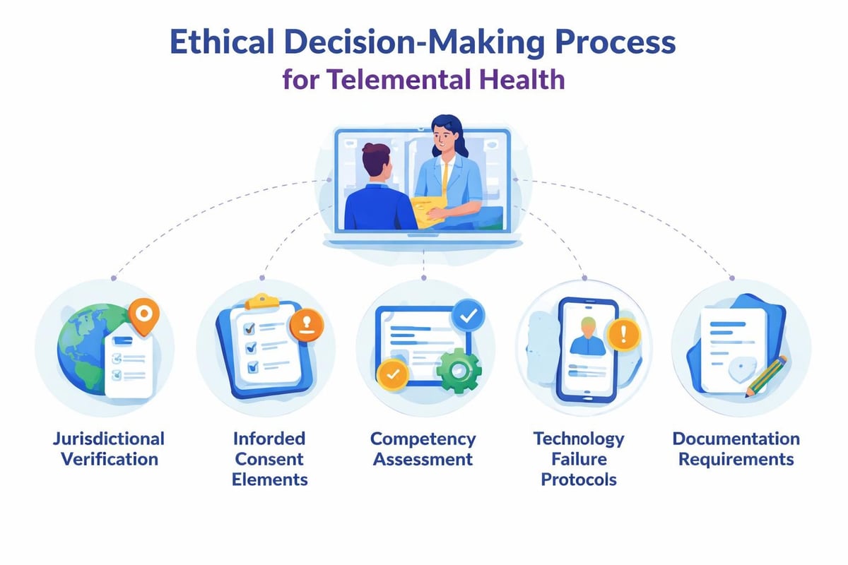 Ethical decision framework for telemental health