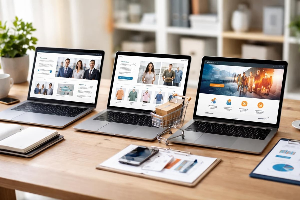 Website-Typen Vergleich