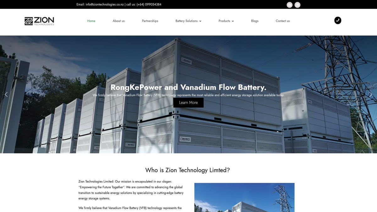 7 Essential Vanadium Redox Battery for Sale Options in 2025 - Zion Technologies Limited – SPower & UPower Series
