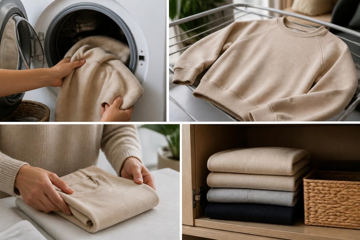 Sweatshirt care routine