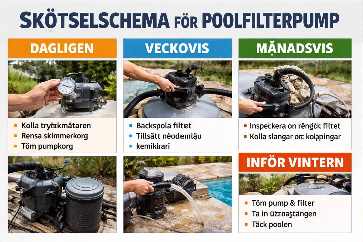 Poolfilter underhåll