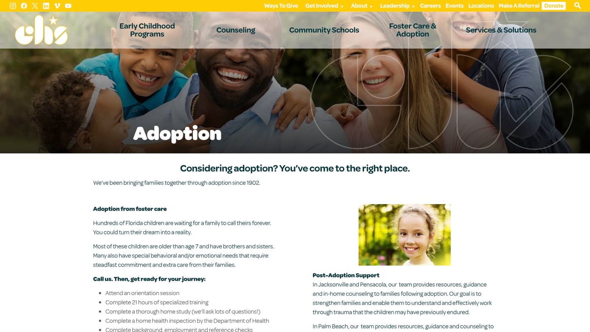 7 Essential Adoption Agency Near Me Options for 2026 - Children’s Home Society of Florida