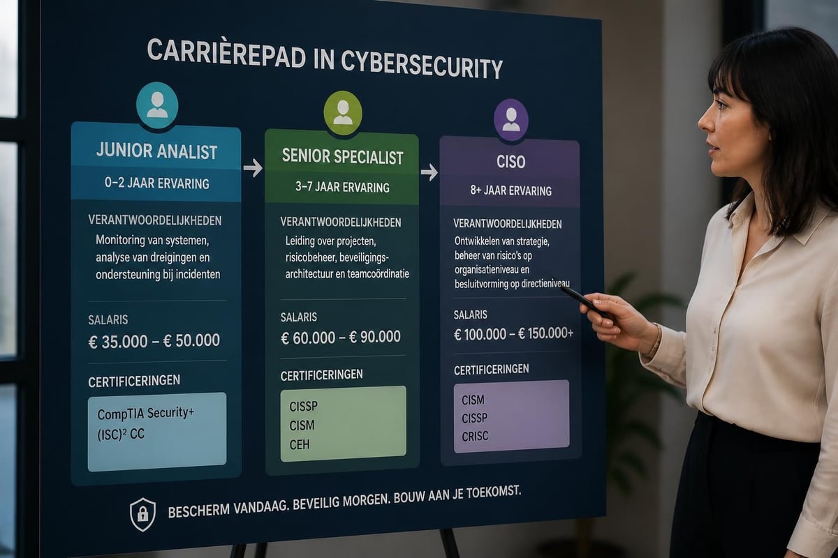 Cybersecurity carrière progressie