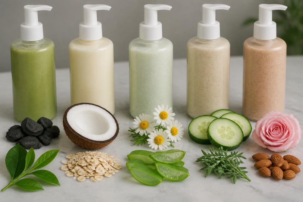 Cleanser ingredients for different skin types