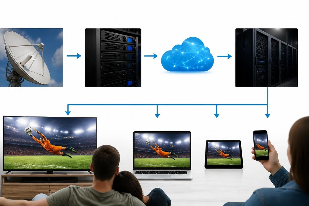 Live streaming technical infrastructure