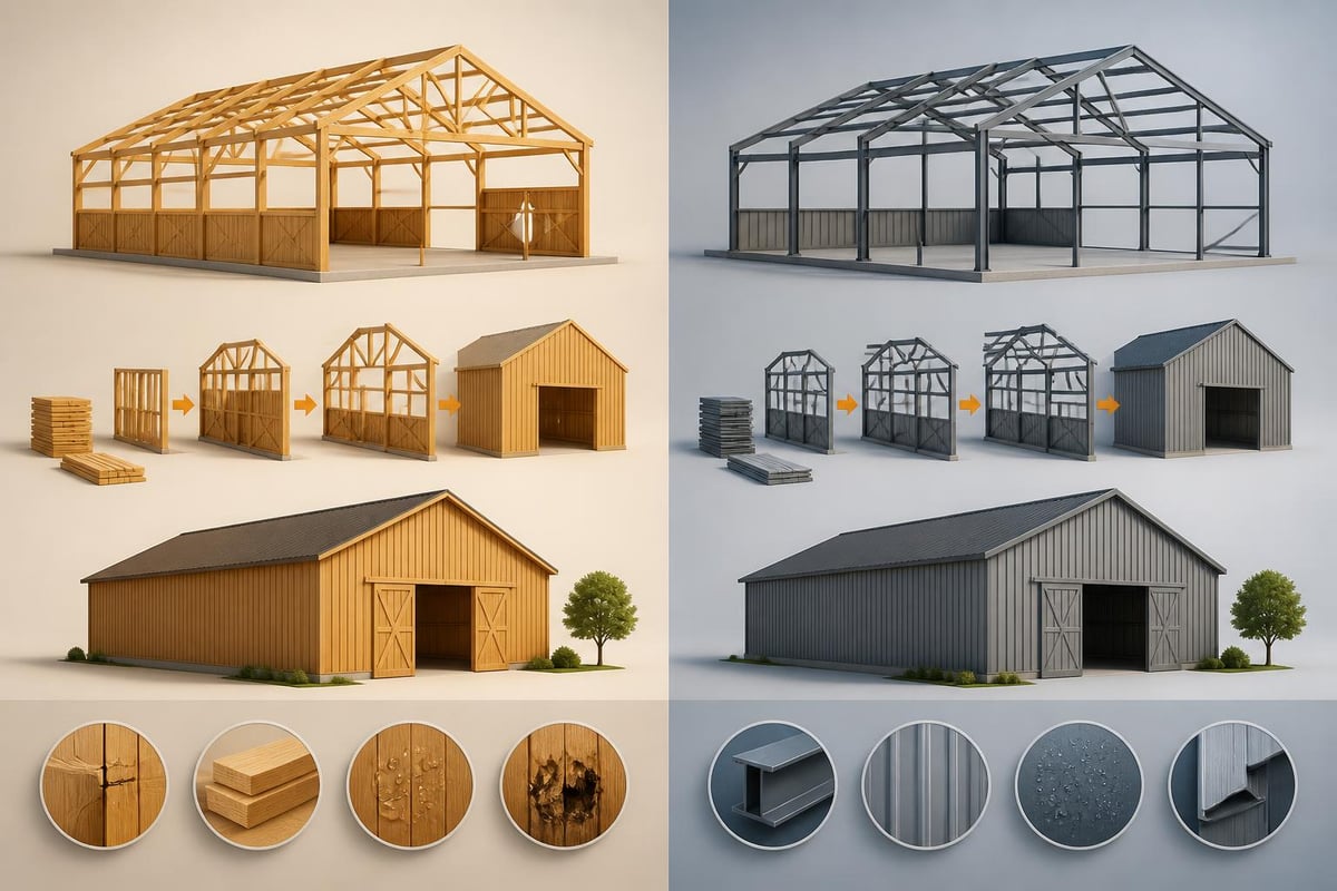 Barn framing comparison