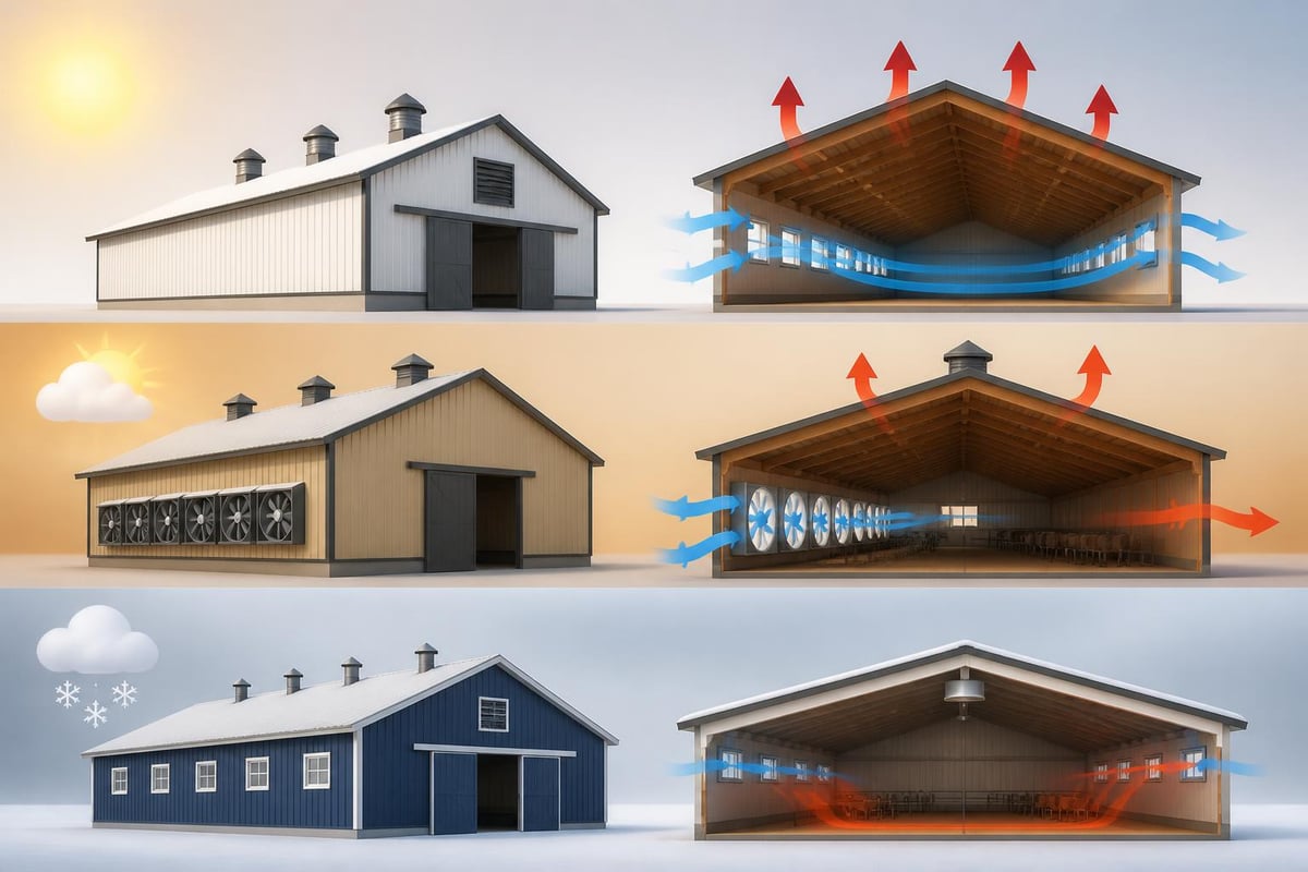 Barn ventilation systems