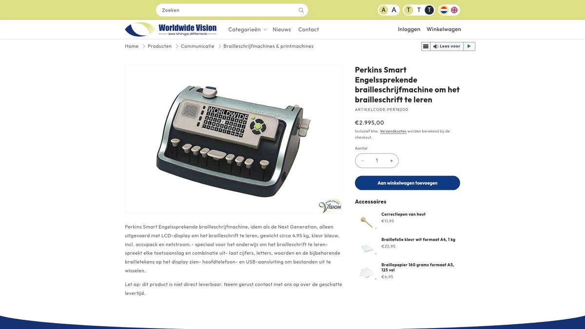 7 Beste Braille Machine Opties Voor 2025 - Perkins Smart Engelssprekende brailleschrijfmachine
