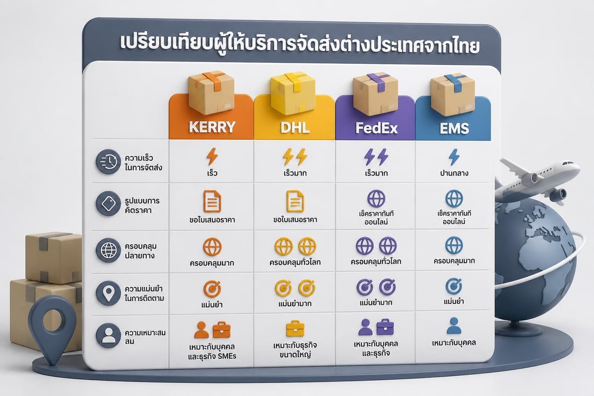 Comparison of international courier services