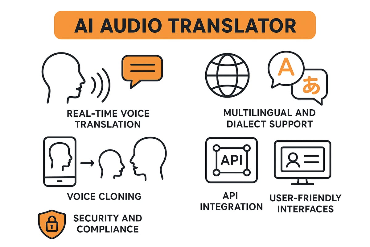 Essential Features of Modern AI Audio Translators