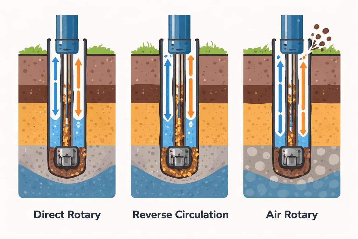Rotary drilling comparison