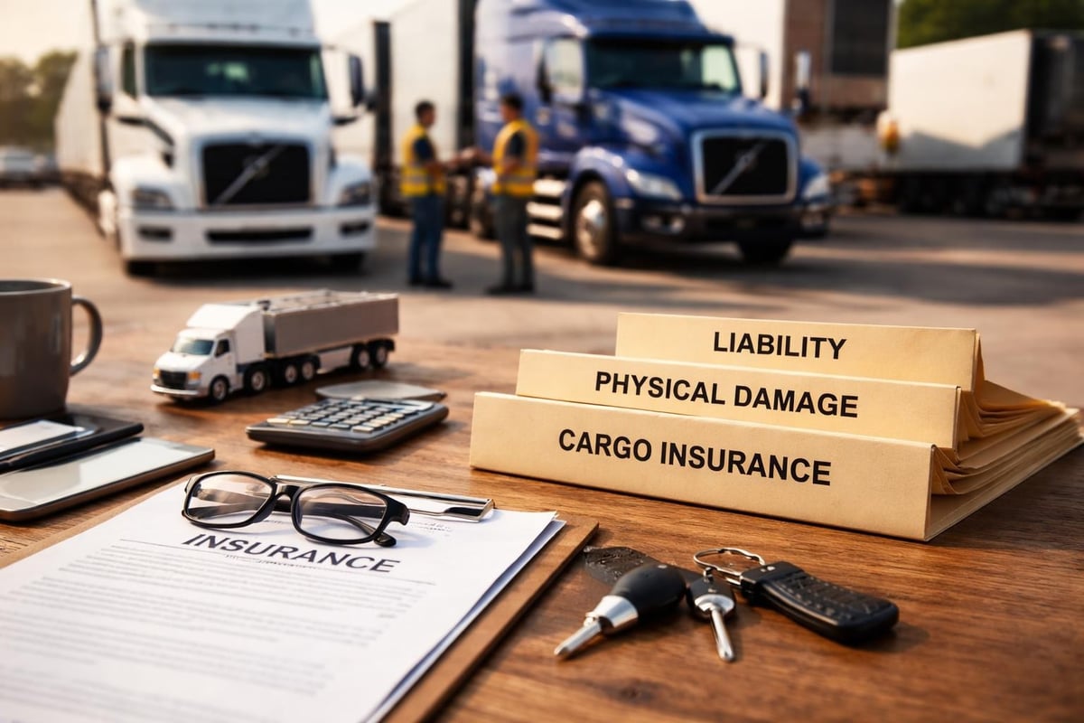 Heavy vehicle insurance coverage layers