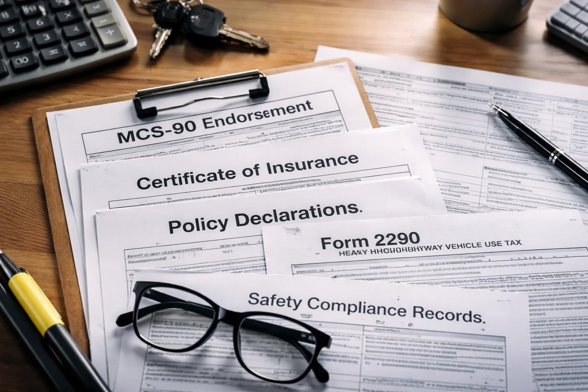 Heavy vehicle compliance documentation