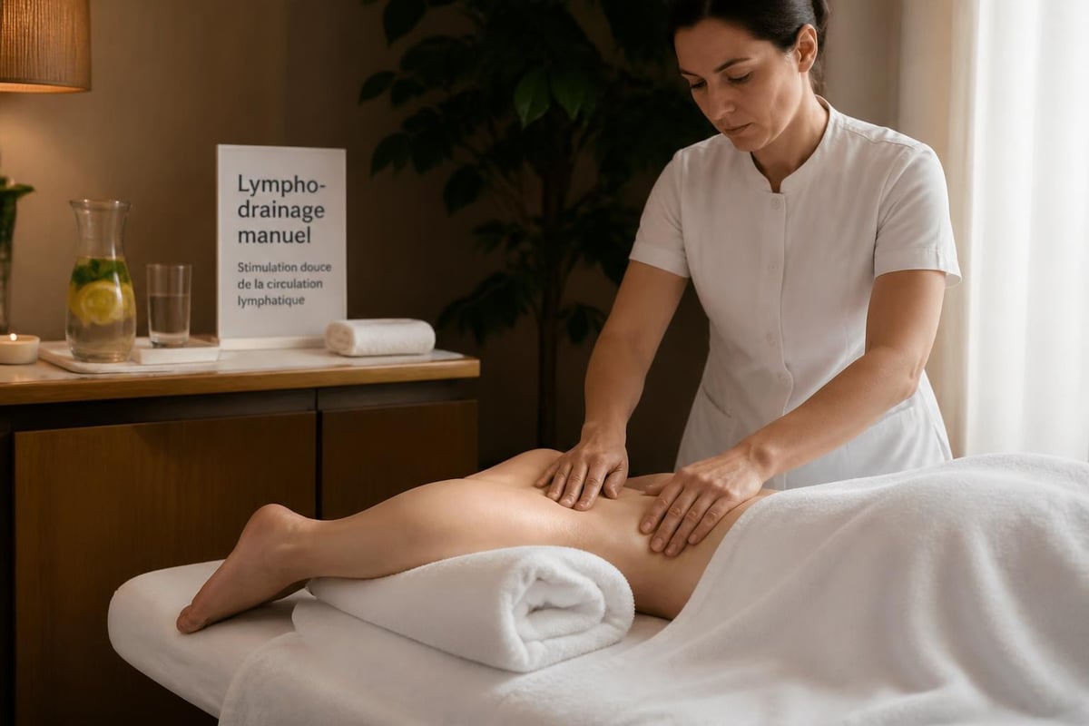 Lymphatic massage cabin setup