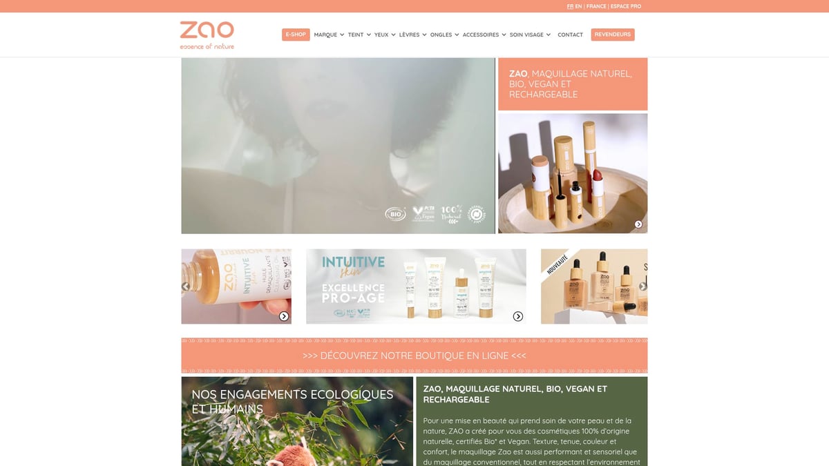 7 Meilleurs Maquillage Bio Français à Découvrir en 2025 - Zao Make-Up