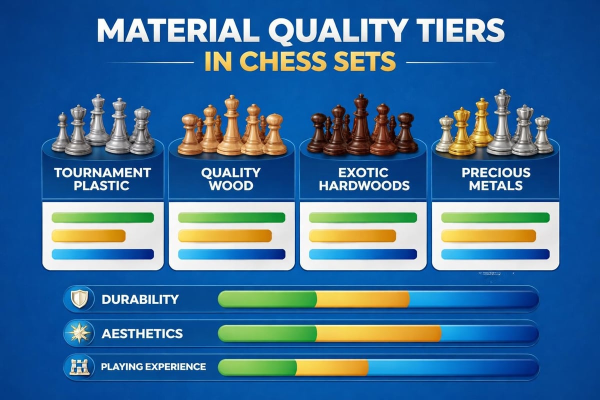 Premium chess set materials comparison