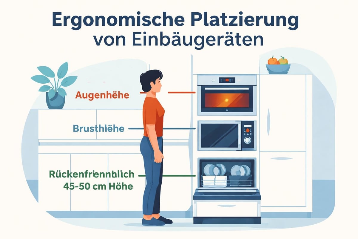 Einbauhöhen für Küchengeräte