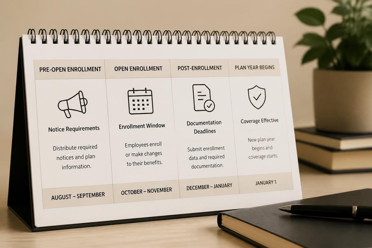Employee benefits compliance timeline