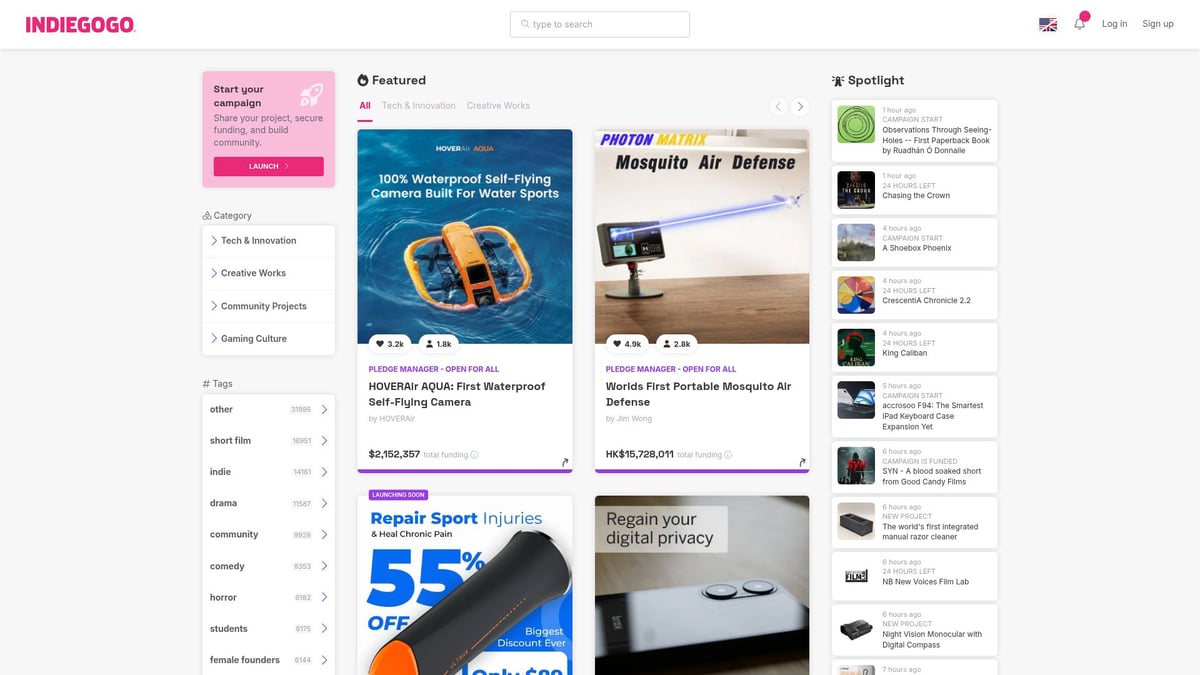 Top 10 Crowdfunding Sites for Startups to Watch in 2026 - Indiegogo
