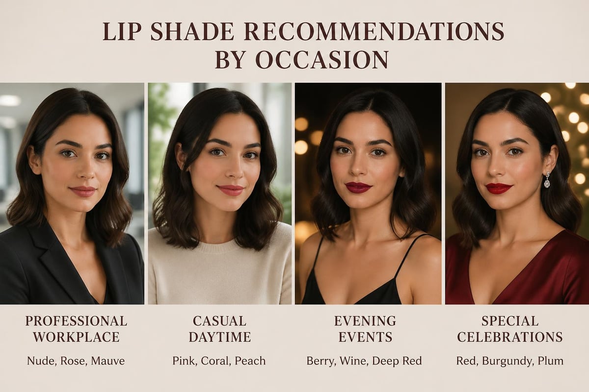 Occasion-based lip shade guide
