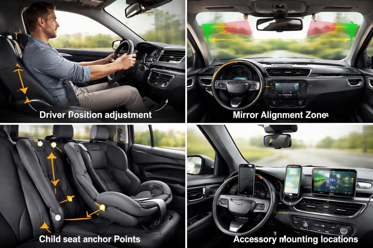 Car fitting safety components