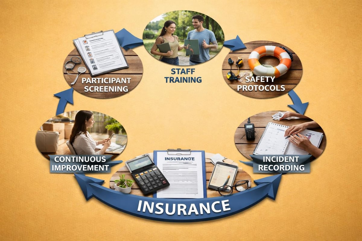 Risk management framework infographic