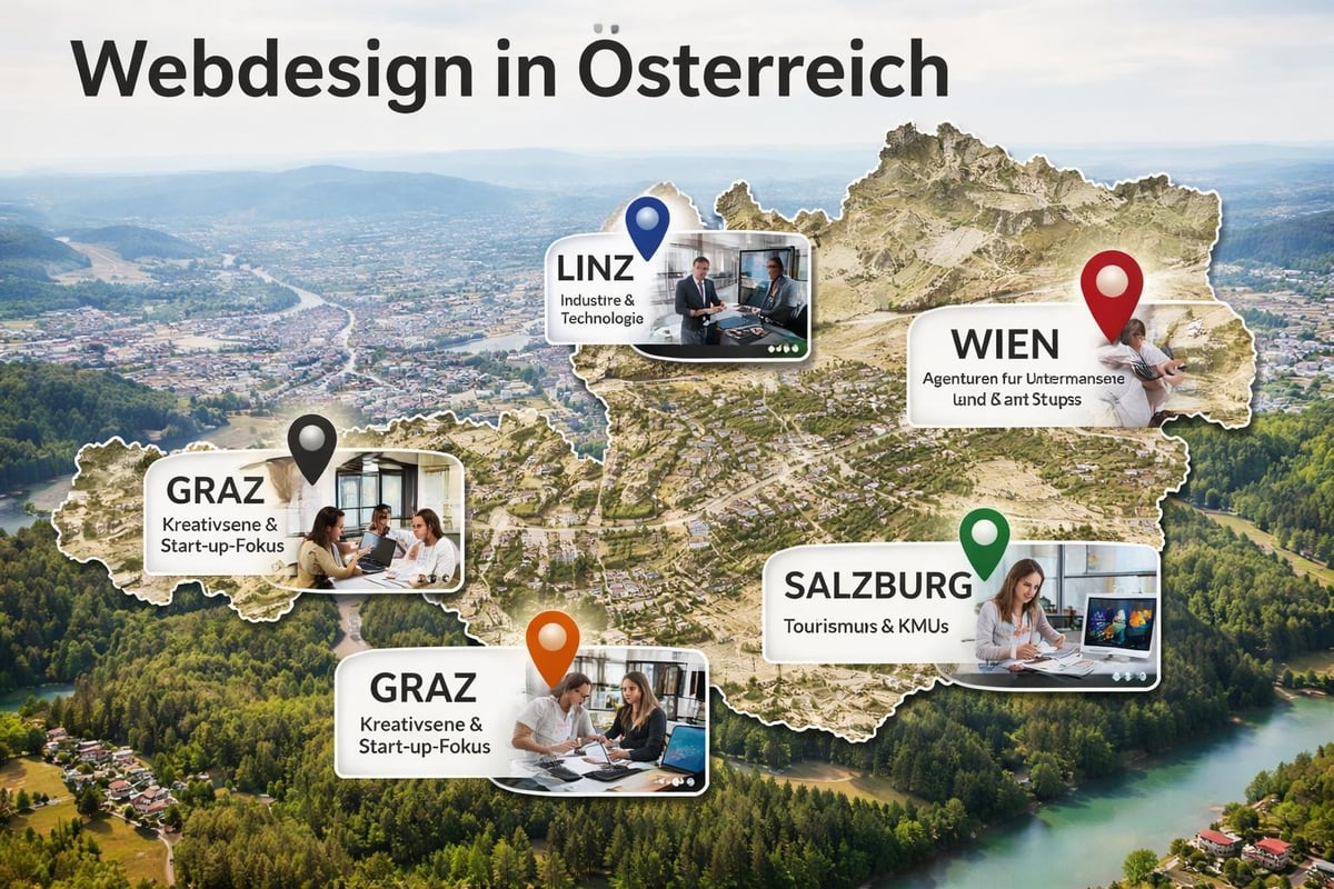 Österreichische Webdesign-Marktstruktur