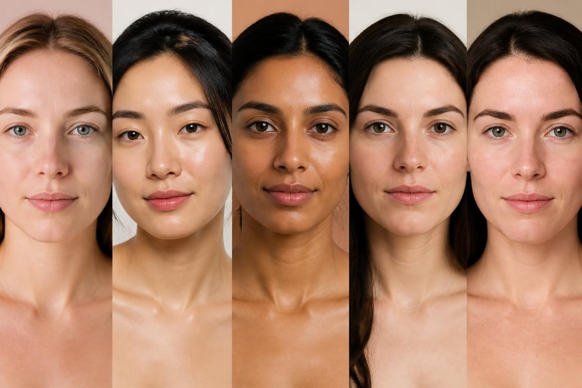 Skin type categories