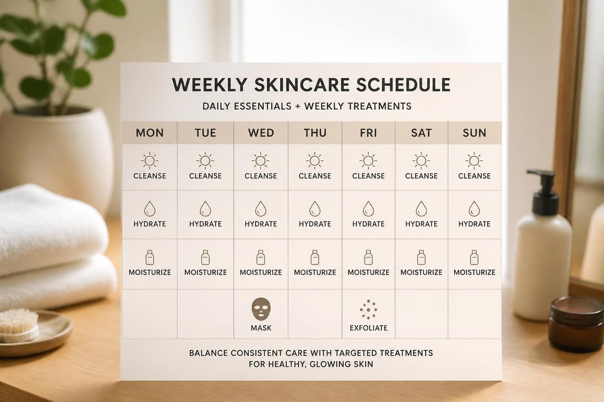 Weekly skincare routine