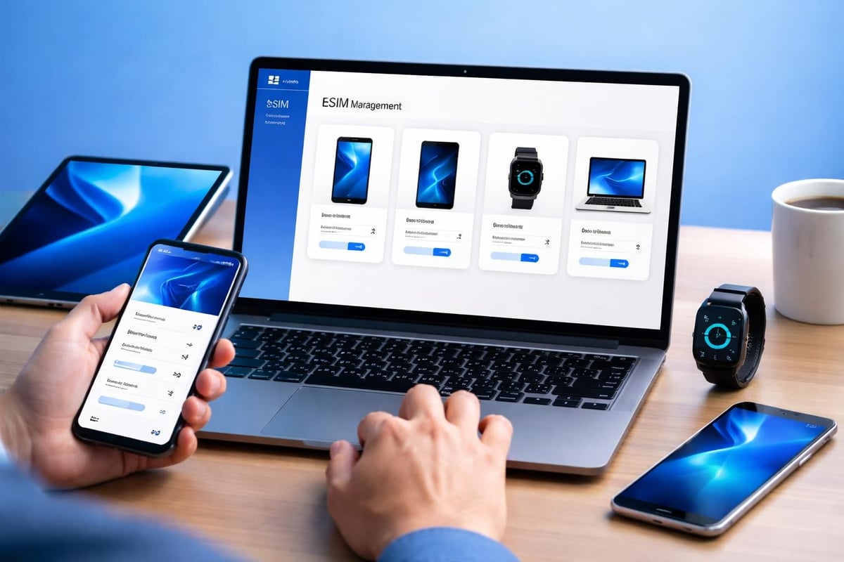 Multi-device eSIM management