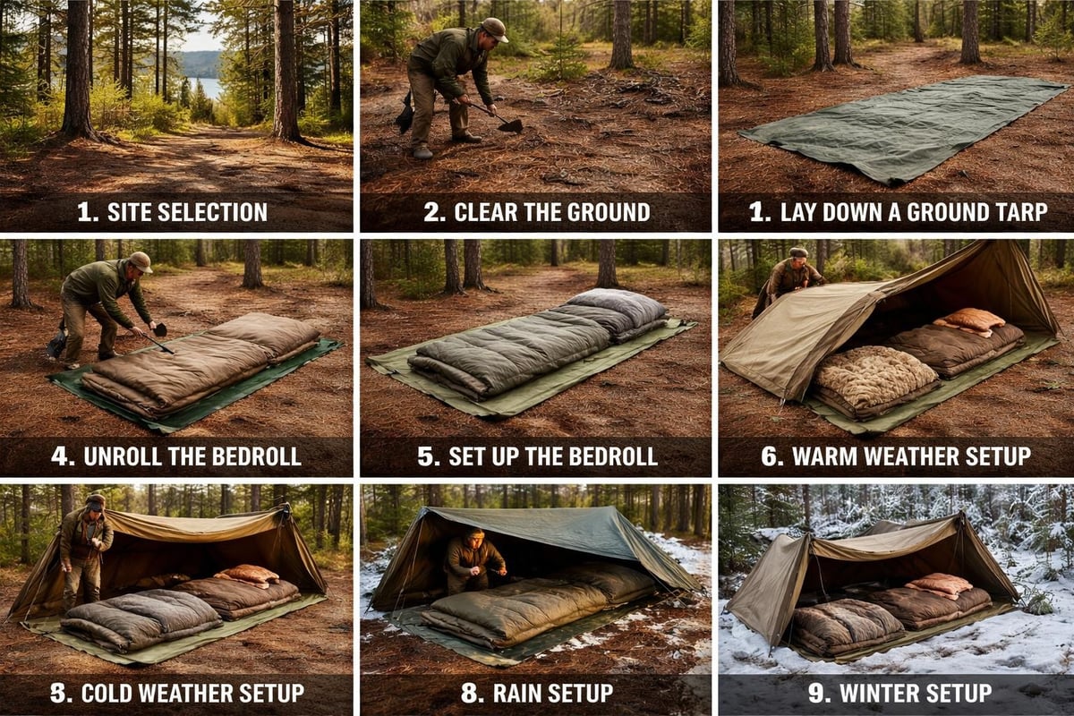 Bed roll deployment process