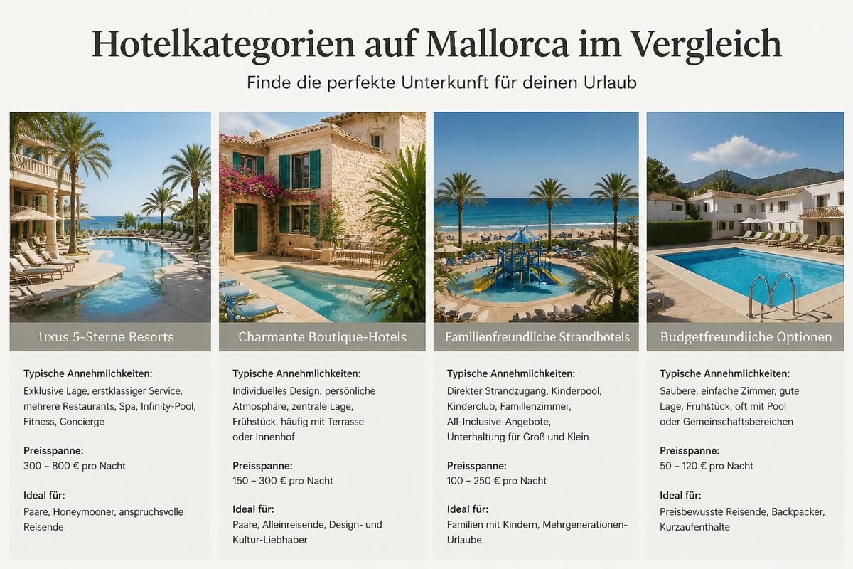 Hotelkategorien Mallorca