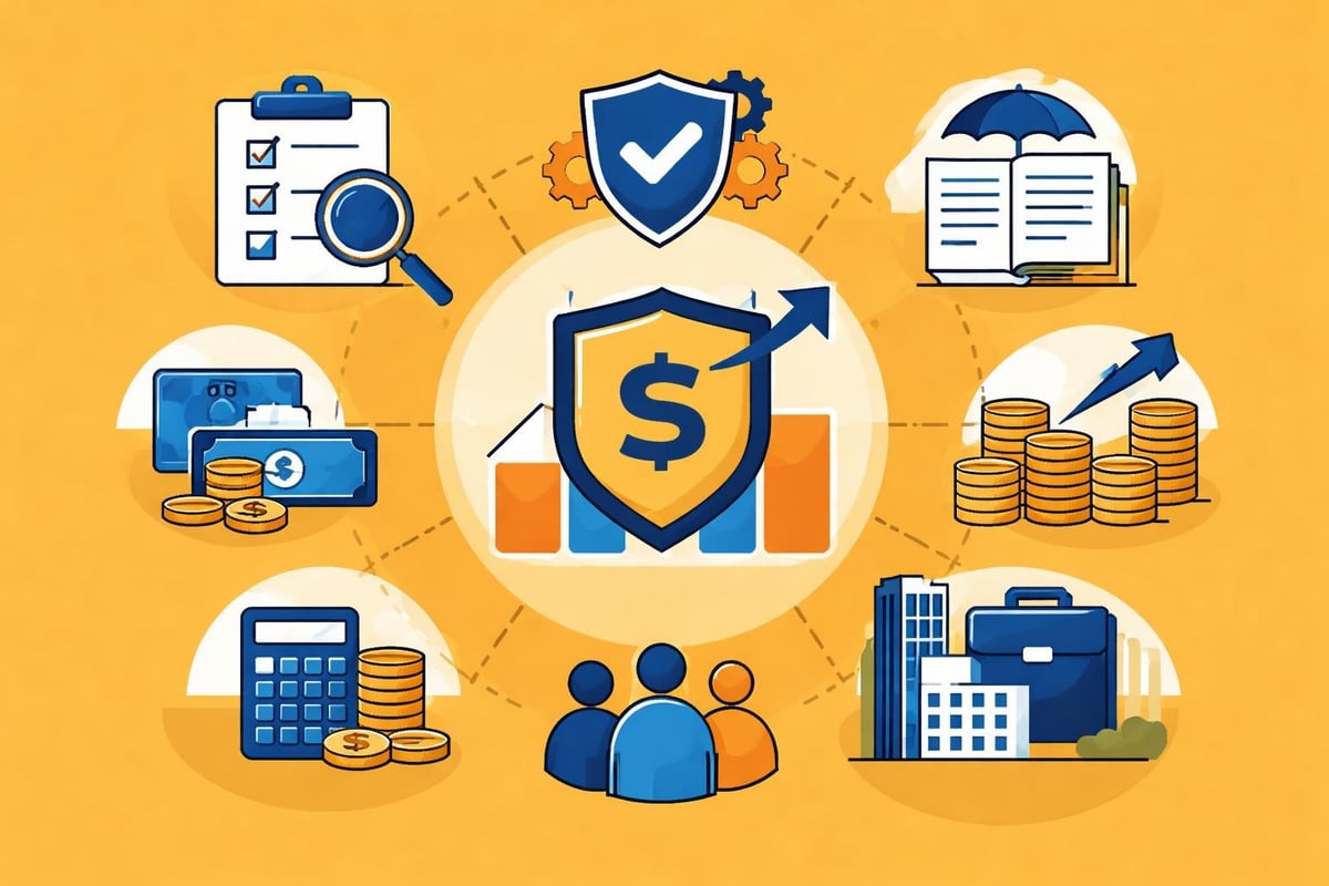 Business insurance cost factors infographic