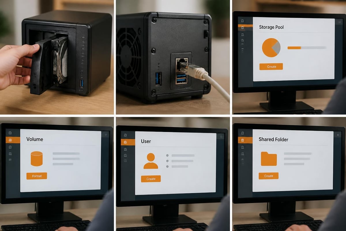 NAS setup workflow