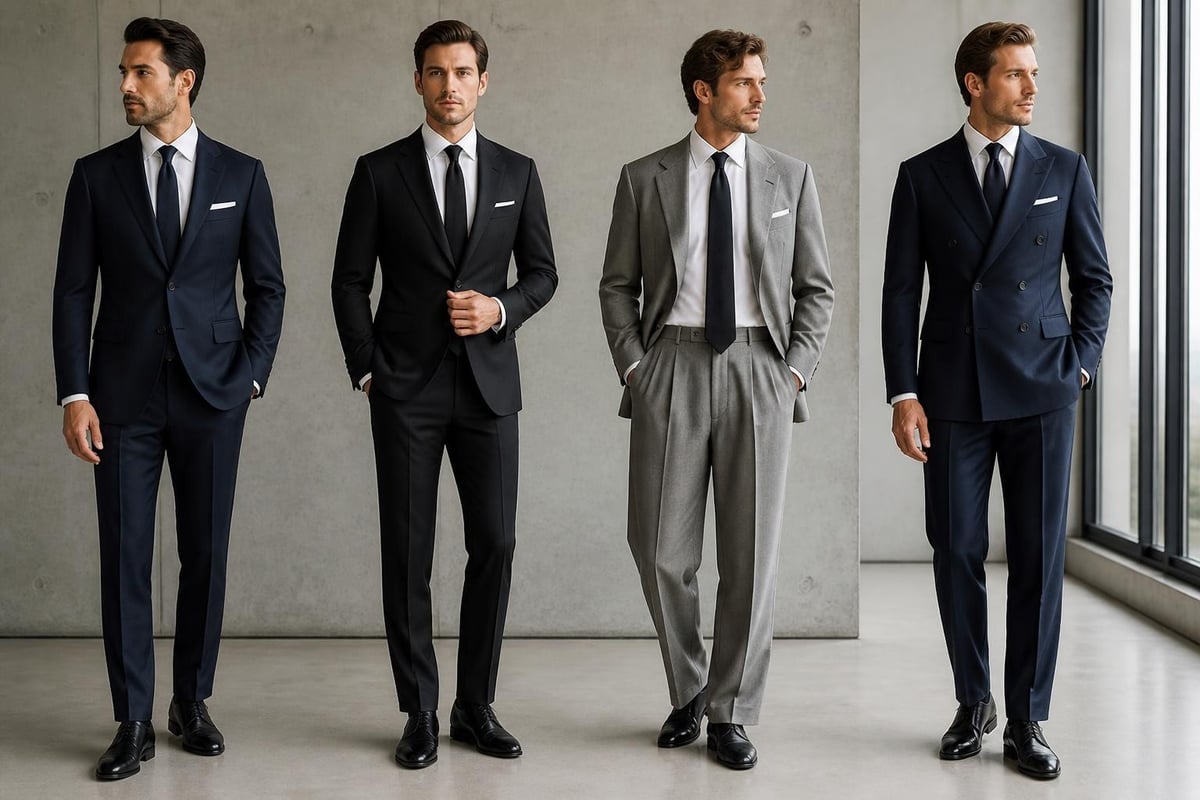 Modern suit style variations