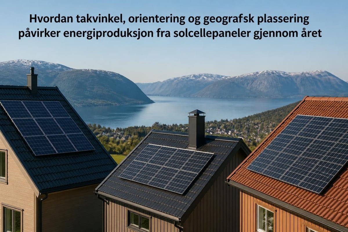 Takvinkel og solinnstråling