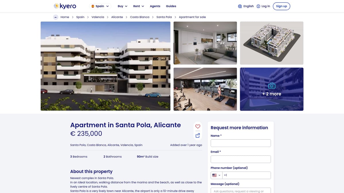 7 Beste koopwoningen in Santa Pola in 2026 - Luxe appartement nabij jachthaven – Premium voorzieningen