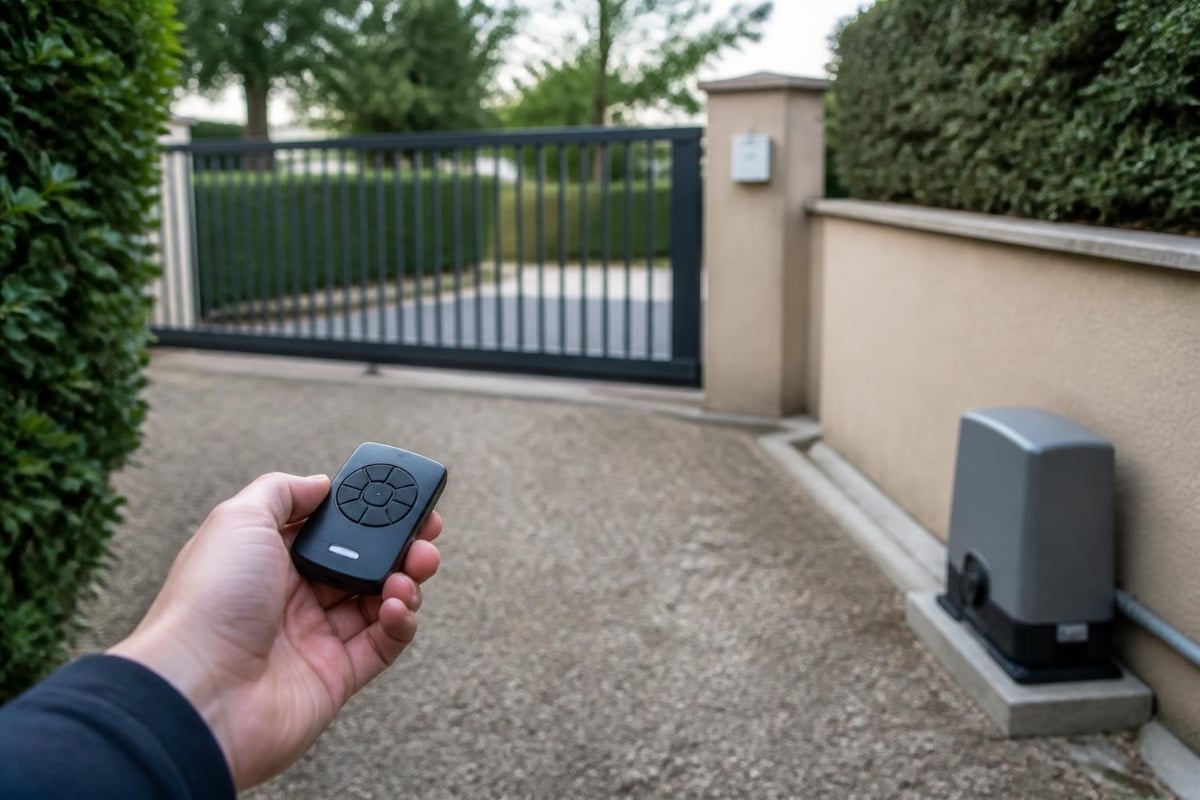 Remote control gate wireless communication system