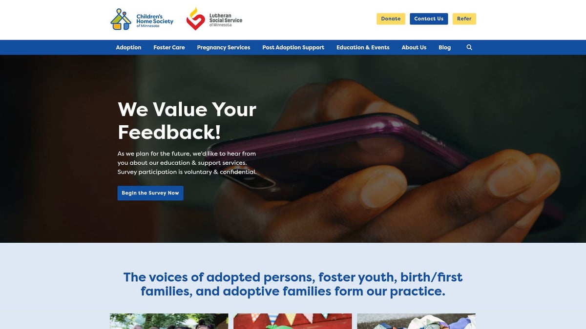 Top 7 Best Adoption Agencies to Consider in 2026 - Children’s Home Society & Lutheran Social Service (CH/LSS) of Minnesota