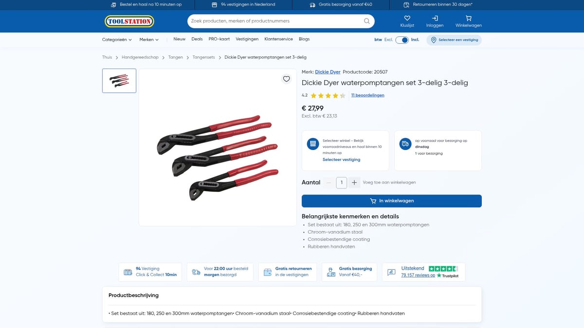 7 Beste Tangen Set Opties Voor 2026: Vergelijk & Kies - Dickie Dyer waterpomptangen set 3-delig