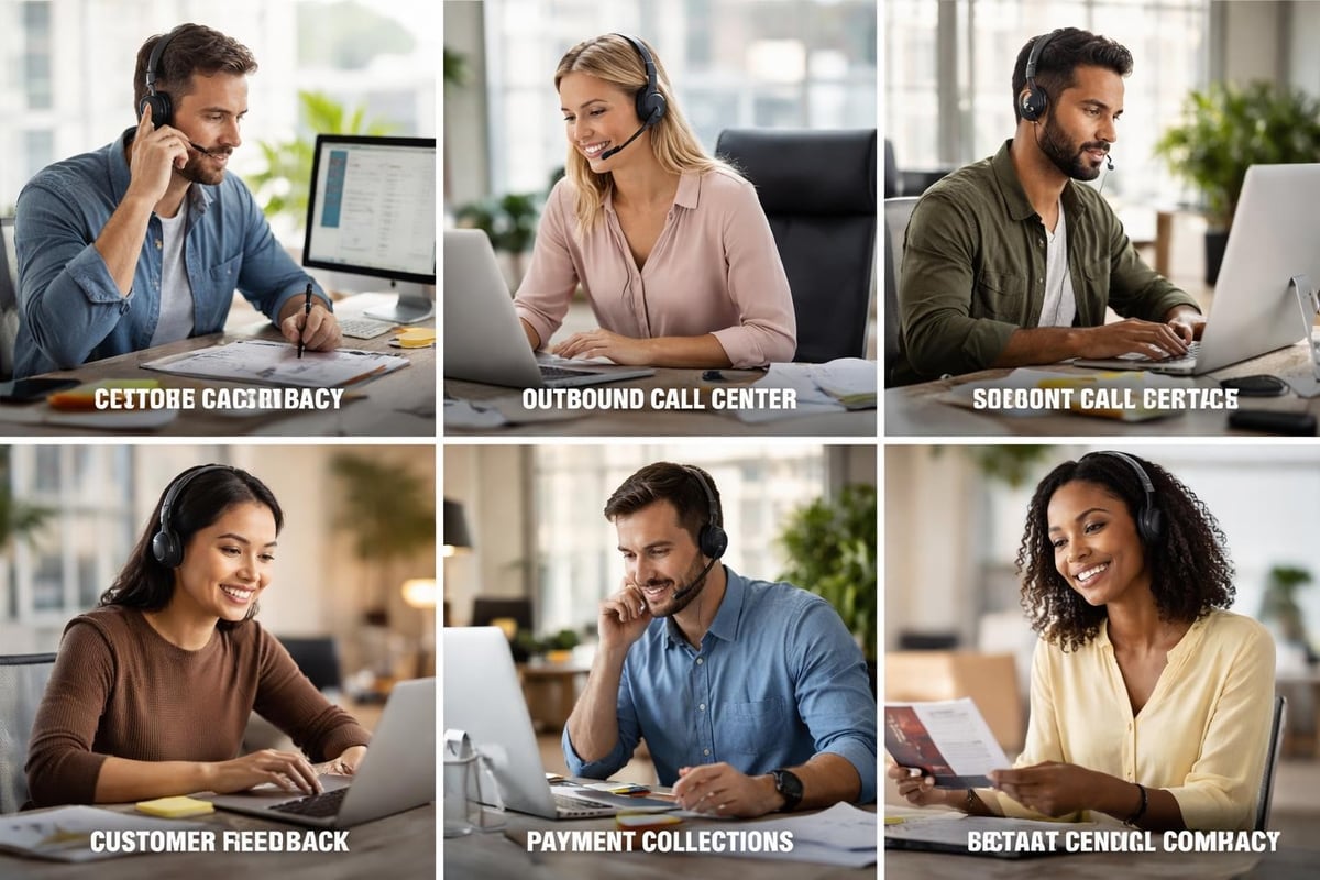 Outbound call center functions