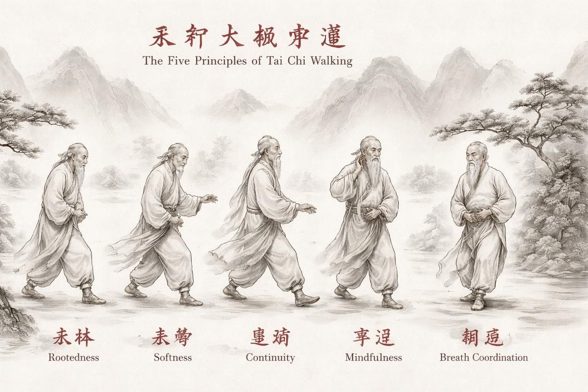Tai chi walking principles