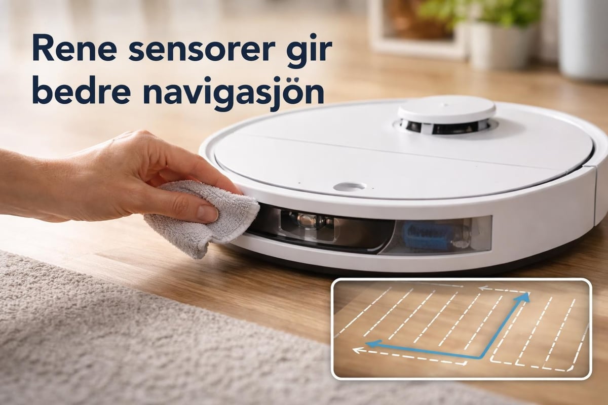 Sensorrensing robotstøvsuger