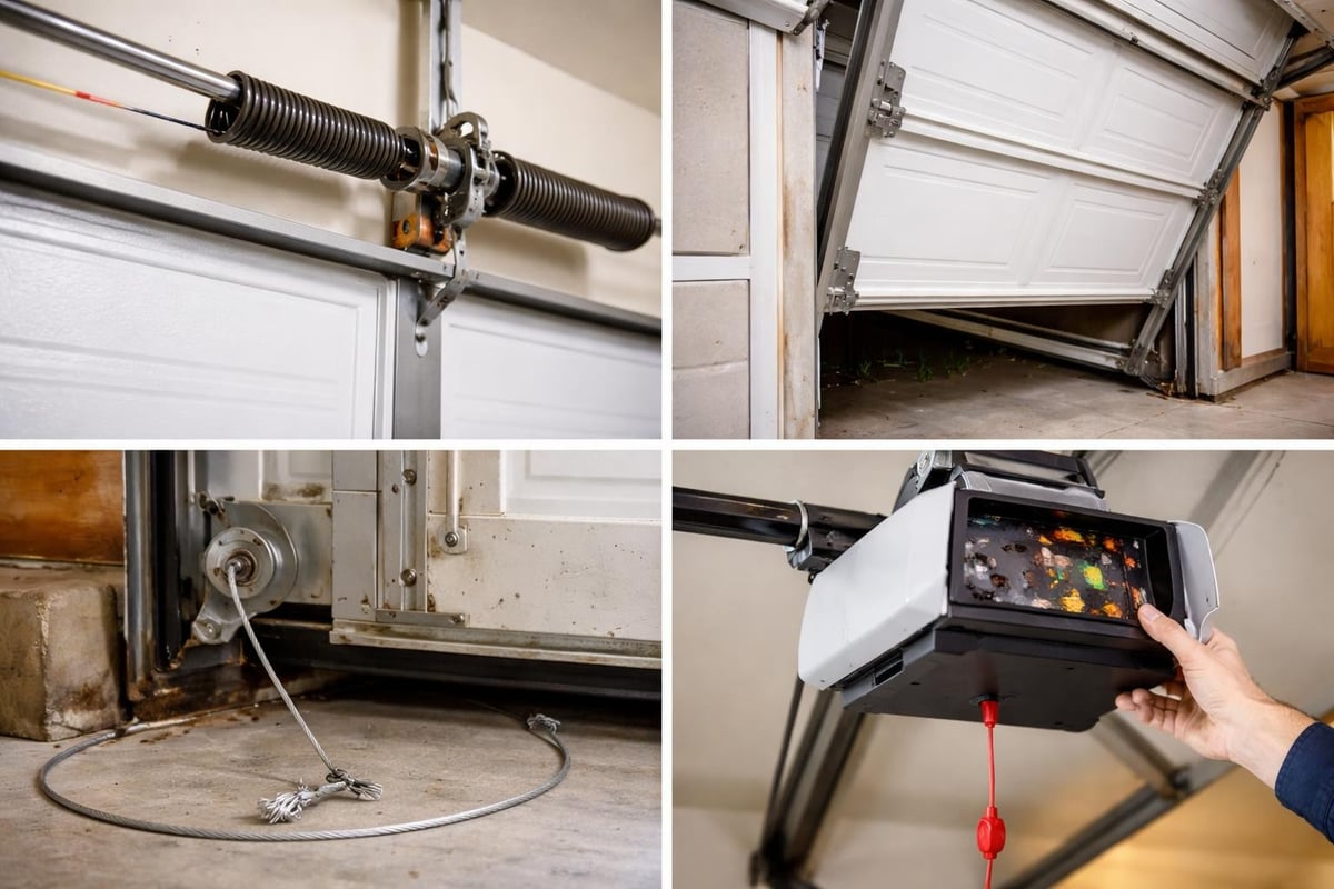 Common garage door emergencies