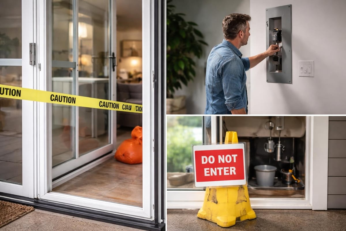Emergency garage door safety