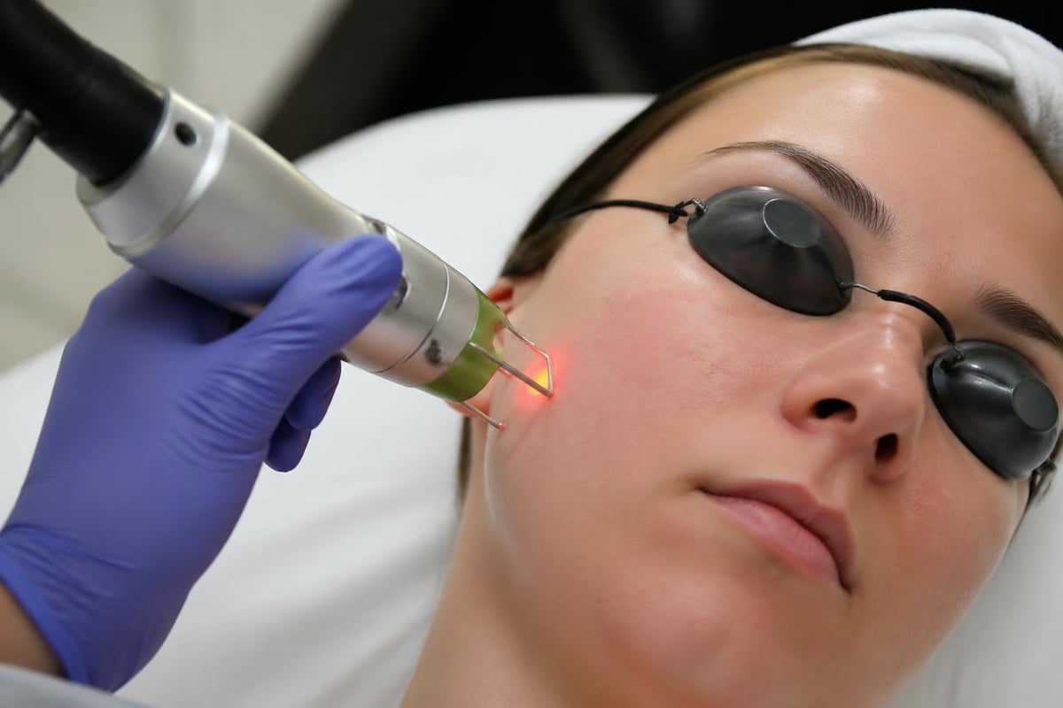 Pulsed dye laser selective photothermolysis