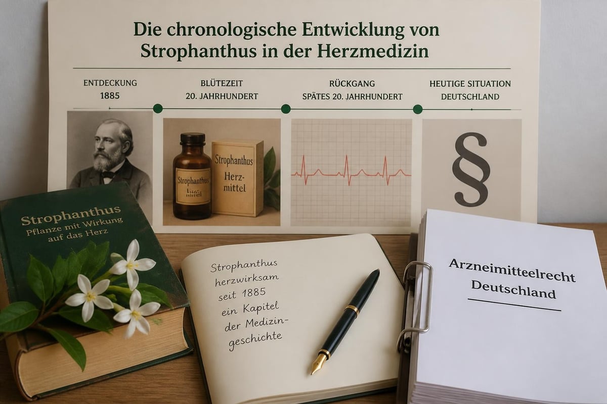 Zeitstrahl Strophanthus Medizingeschichte