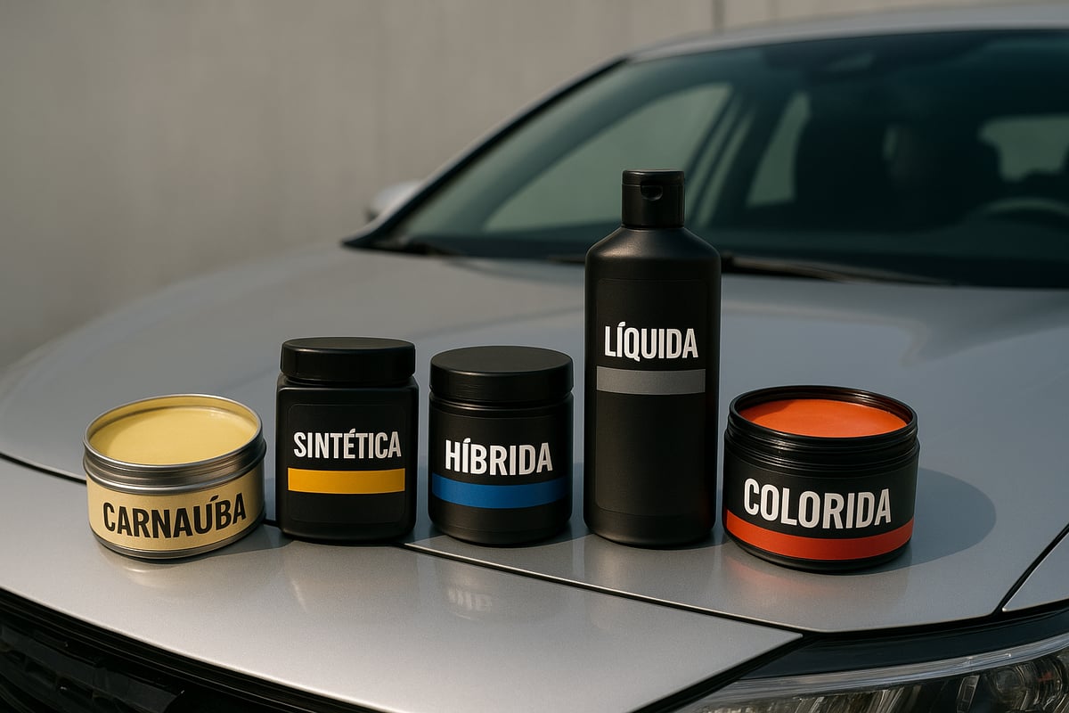 Tipos de Cera Automóvel: Carnaúba, Sintética, Híbrida e Líquida