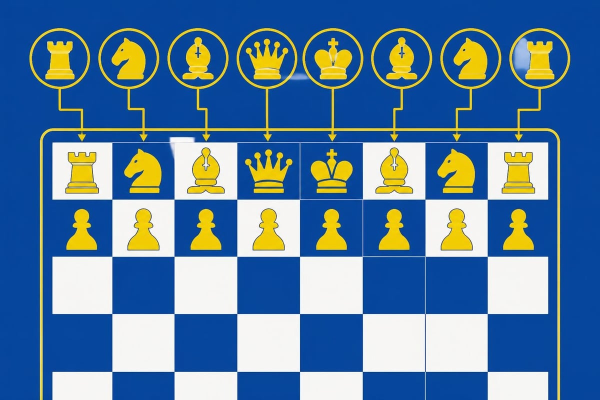 Chess piece placement on starting ranks